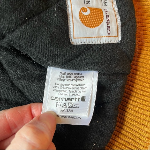 Carhartt Tan Hooded Jacket Size 12M - Picture 5 of 6